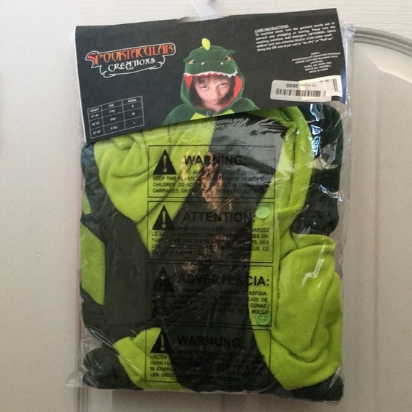 FINAL MARKDOWN Nip Child’s Spooktacular Creations Dinosaur Costume Pajamas (L) - Picture 9 of 10